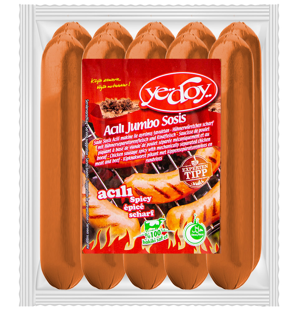 YEDOY JUMBO SIGIR SOSIS (1000G*10) ACILI