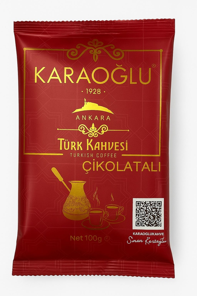 KARAOGLU TURK KAHVESI FOLYO (CIKOLATALI) (100GR*15)