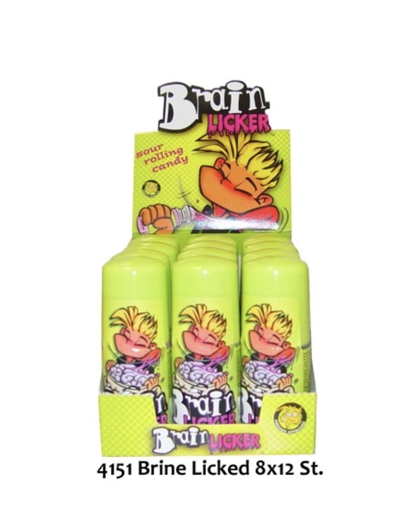 BRAIN LICKER SOUR CANDY ROLLER (60GR X 12)