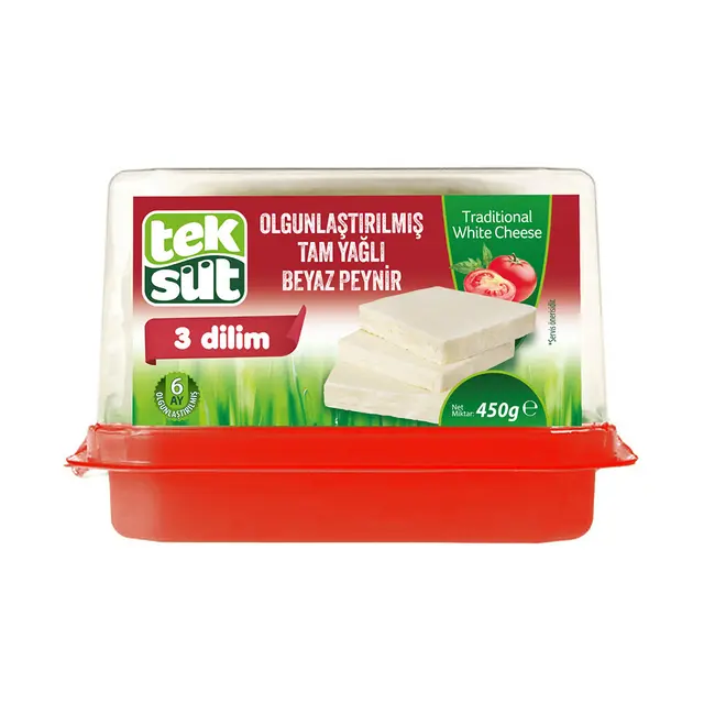 TEKSUT OLGUNLASTIRILMIS BEYAZ PEYNIR (8 X 450GR)