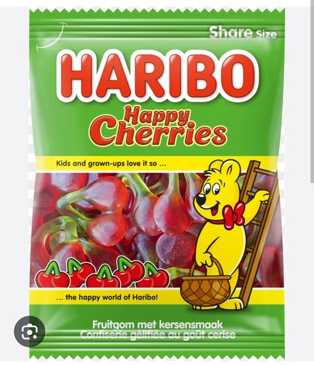 [HR41139] Helal Haribo Mutlu Kirazlar/Happy Cherries (30x100Gr) Yeni