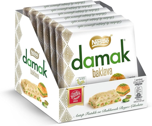 [NES12511112] NESTLE DAMAK BAKLAVA KARE (6*60G) PAKET