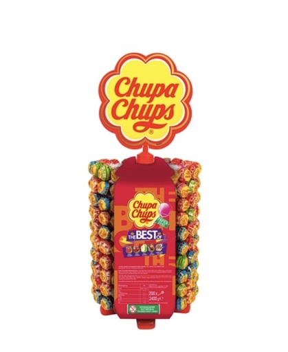 [AK12503] CHUPA CHUP LUTCHERRAD LOLIPOP BEST OF (12GR X200)