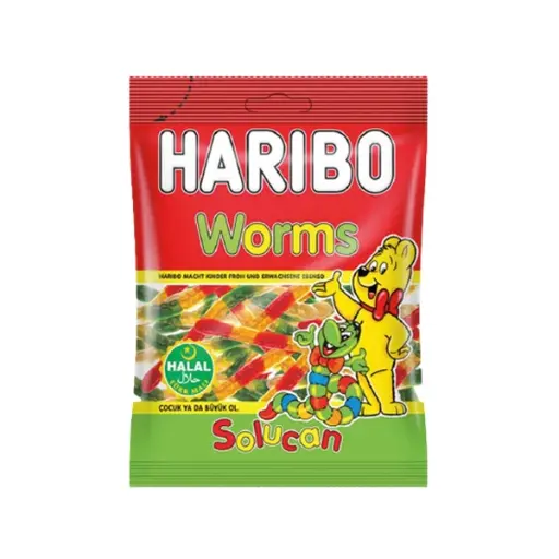 HELAL HARIBO WORMS (24 X 80GR)