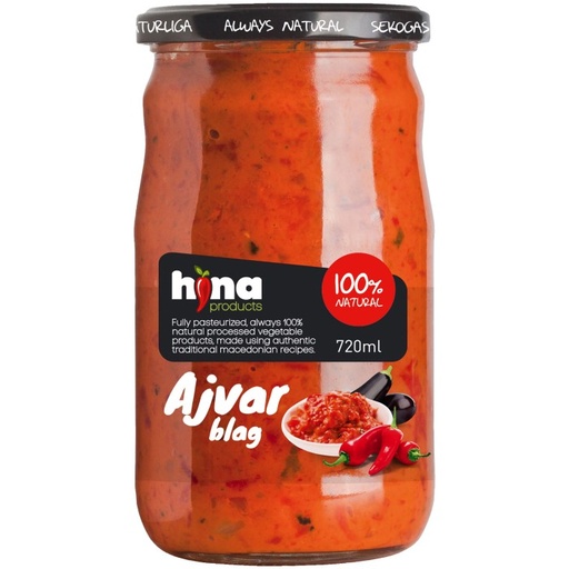 HİNA AJVAR MILD (720ML * 12)